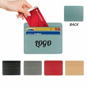 Slim PU Leather Wallet Card Holder