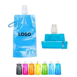 17oz Collapsible Water Bottle With Carabiner