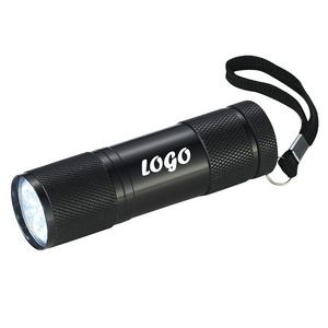 Mini 9 LED Flashlight with Strap