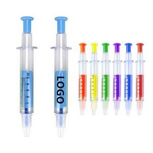 Syringe Highlighter Pens