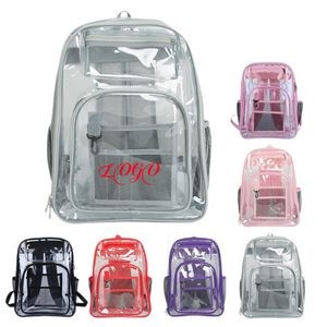 Large Unisex Adult Clear PVC Waterproof Backpack