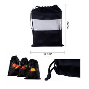 Transparent Visible Drawstring Backpack