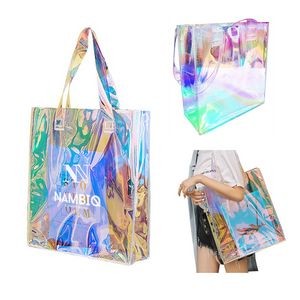 Clear Holographic PVC Tote Bag