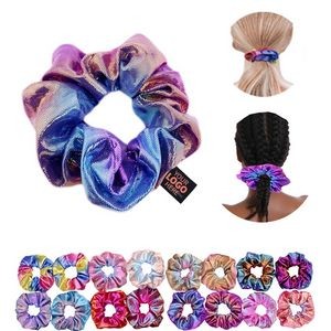 Holographic Round Hair Scrunchies