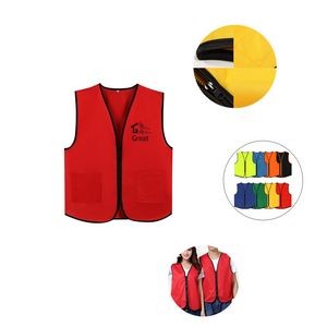2 Pocket Uniform Volunteer Vest w/ Zipper