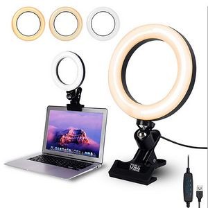 6¡± Led Selfie Ring Light With Clamp Mount