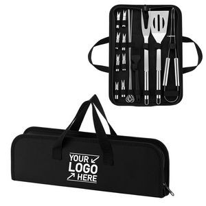 Bbq Grill Tool Set With Portable Bag - 16Pcs