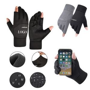 Anti-Slip Fingerless Warm Gloves