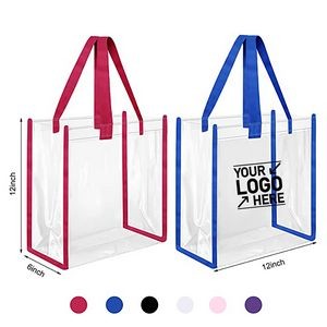 Pvc Plastic Tote Bag With Handles