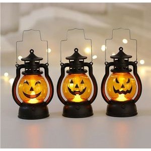 Retro Halloween Decorations LED Pumpkin Lantern
