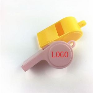 Plastic Whistle With Lanyard