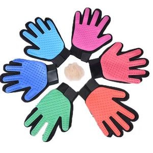 Custom Silicone Pet Hair Remover Gloves Pet Grooming Glove dog cat massage brush gloves