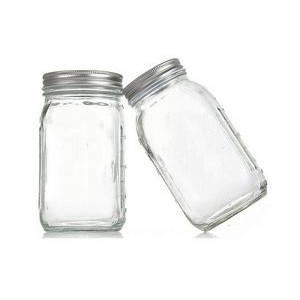 8oz. Clear Glass Mason Jar