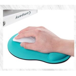 Custom Logo Printed Rubber Mouse Pad with Wrist Rest