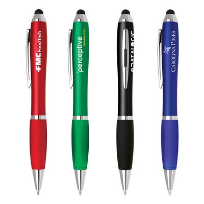 Stylus-210 Bold Color Ballpoint Pen w/Matching Rubber Grip