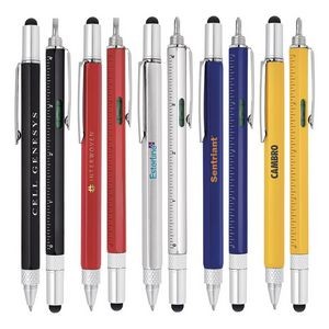 Stylus-233L Ballpoint Pen, Ruler, Screwdriver & Level Tool