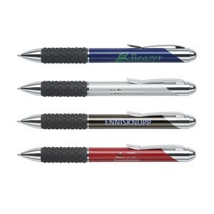 Gemini Ballpoint Twist Action Pen with Polished Chrome Accents