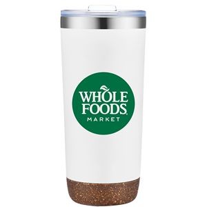 Oasis-V 22 Oz. Tumbler with Natural Cork Base (Double Walled)