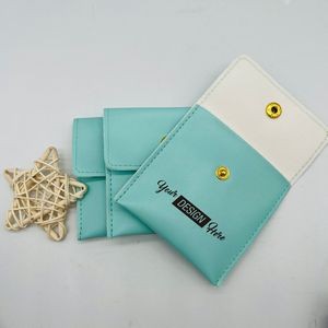 PU Leather Snap Button Jewelry Bag