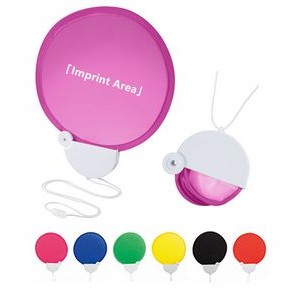 Breeze Foldable Hand Fan With Cord