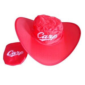 Collapsible Cowboy Hat With Storage Pouch
