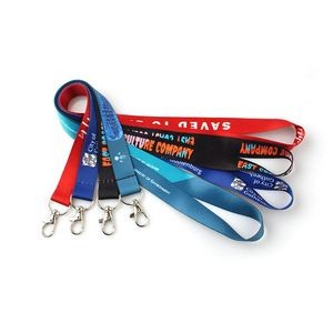 1 Inch Full Color Dye-Sublimation Lanyard With Lobster Clasp