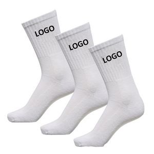Cotton Athletic Socks With Compression Knitting