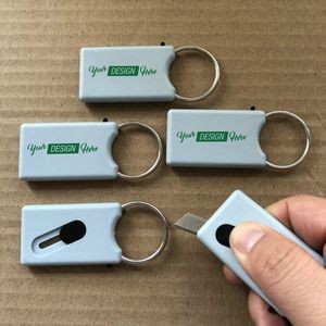 Mini Retractable Box Knife Cutter Key Chain