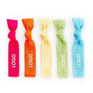 Elastic Ribbon Colorful Hair Ties