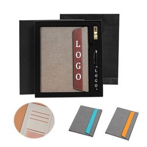 Gift Set With Journal Pen And Flash Drive