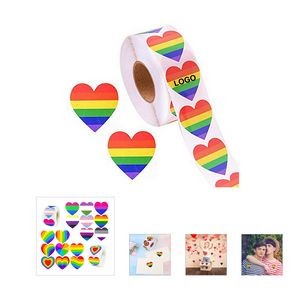 Pride Heart Shape Sticker (direct import)