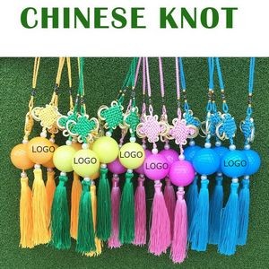Custom 2 Layer Colorful Chinese Knot Golf Gift