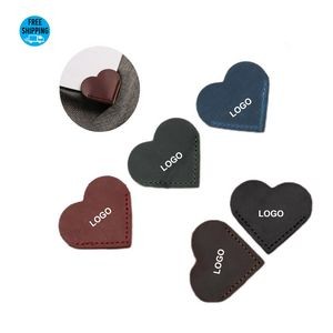 Genuine Leather Heart Shaped Bookmark
