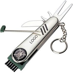 Stainless Steel 7-in-1 Multi-Function Golf Tool/Knife