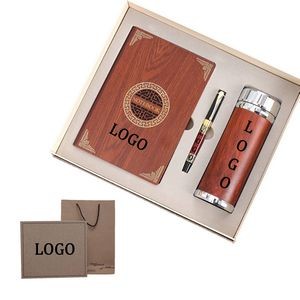 Hardcover Notebook With Pen And Tumbler Gift Set