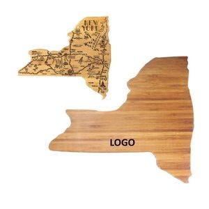New York Shaped Wooden Cutting Board