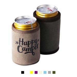 Insulated Canvas Can Bottle Cooler