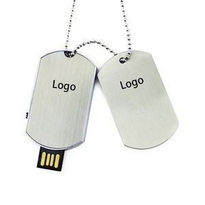 Push Pull USB Flash Drive with Key Chain