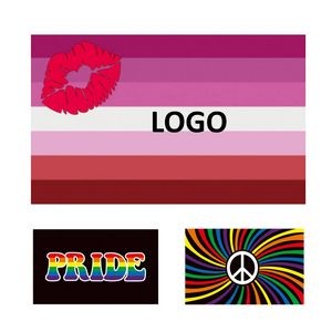 Lesbian Gay Pride Rainbow Flag