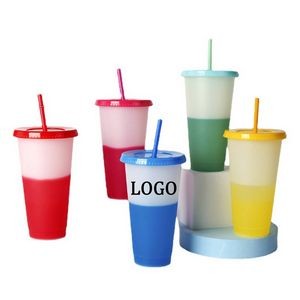 27 Oz. Color Changing Stadium Straw Cup