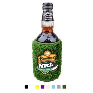 Insulated Artificial Grass Turf Bottle Coolie