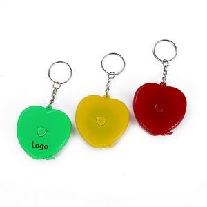 60 Inch Heart Shape Tape Measure with Keychain