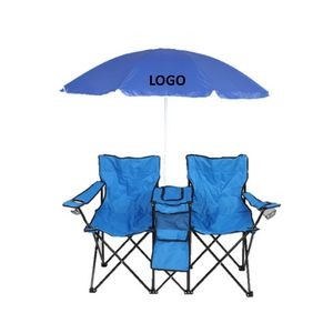 Double Beach Chair w/Umbrella