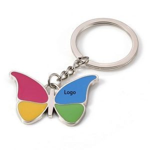 Colorful Butterfly Metal Key Chain