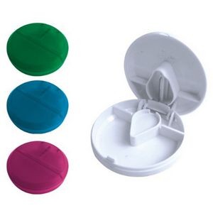 Oval Pill Case With Cutter