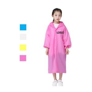 EVA Rain Poncho Raincoat For Kids