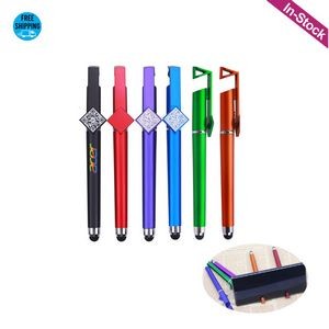QR Code Stylus Gel Pen with Phone Stand