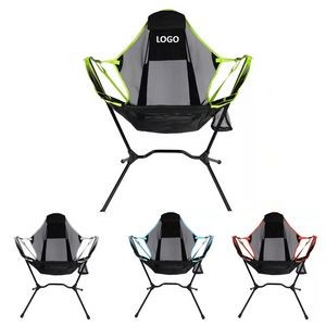 Foldable Mesh Outdoor Rocking Chair