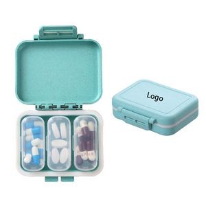 Portable Pill Box with 3 Inner Cases