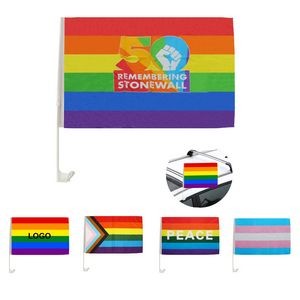 Rainbow Car Window Flag (direct import)